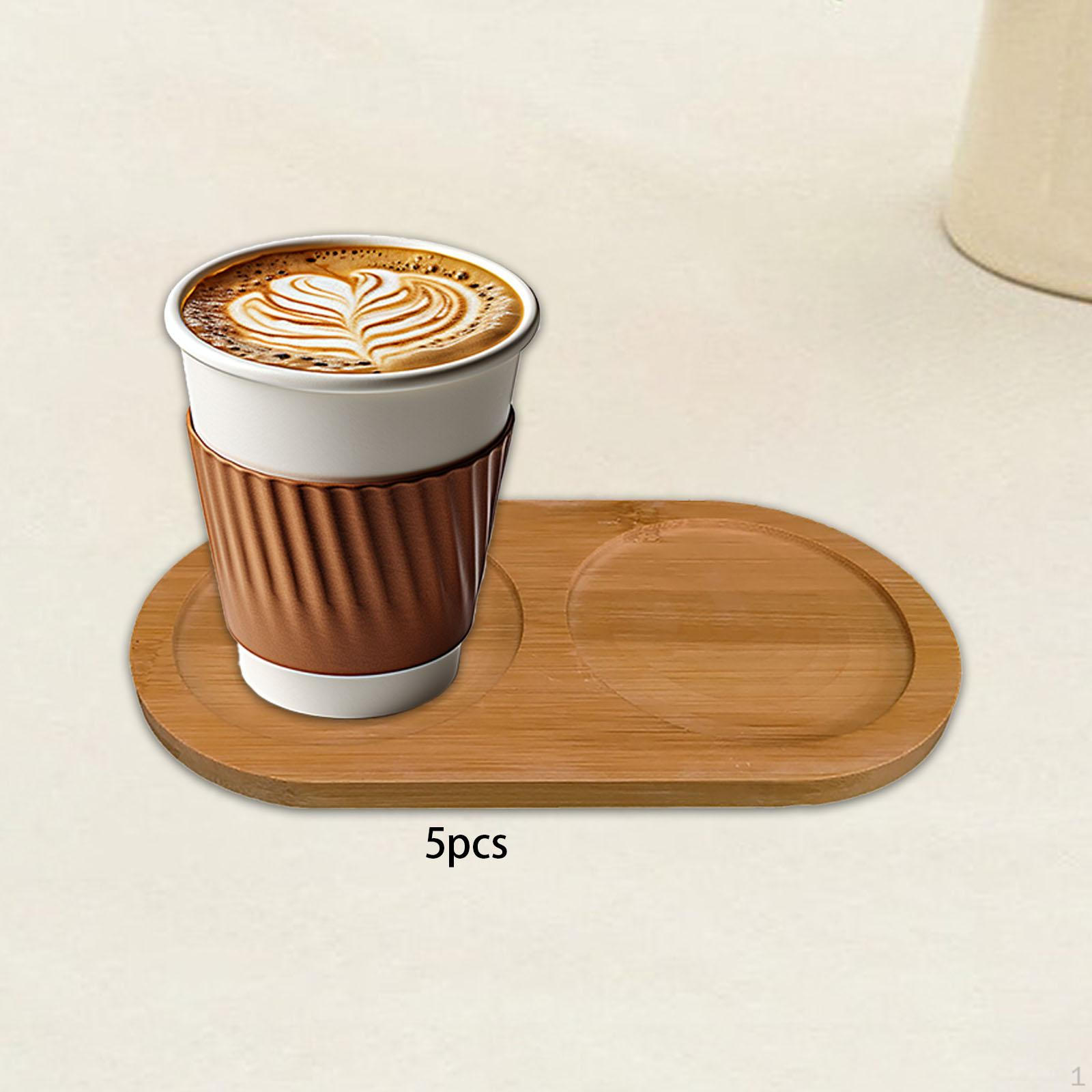 

5 шт. бамбуковый овальный поднос для сервировки чашки подставка для обеденного стола защита для центрального элемента oval