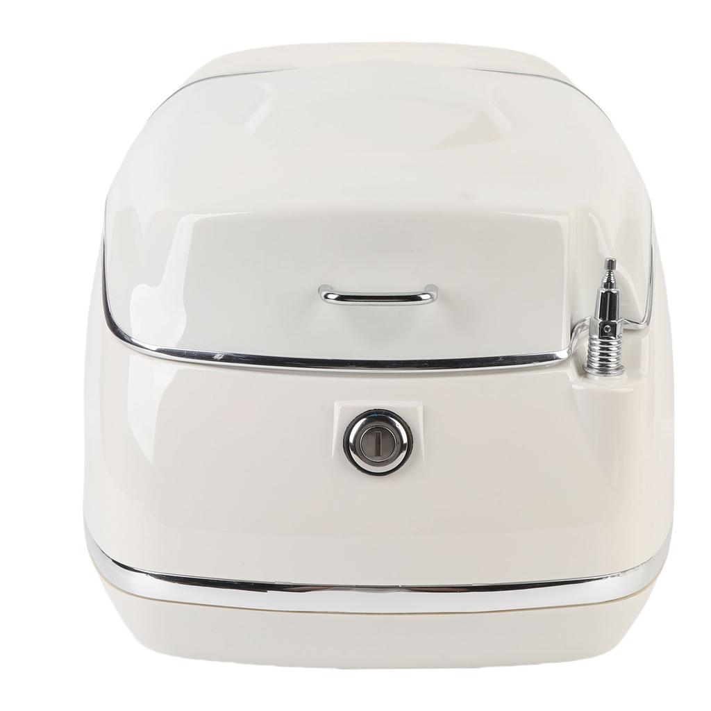38L Motorcycle Top Box Waterproofing Universal Fit with Key Lock Base Plate Motorcycle Luggage Trunk Tail Storage