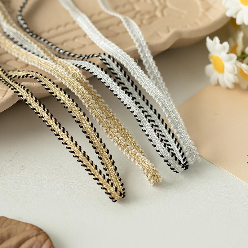 0.4/0 Gold And Silver Bulletless Small Fragrant Wind, Exquisite Keel Snake Belly Rope Clothing Decorative Belt