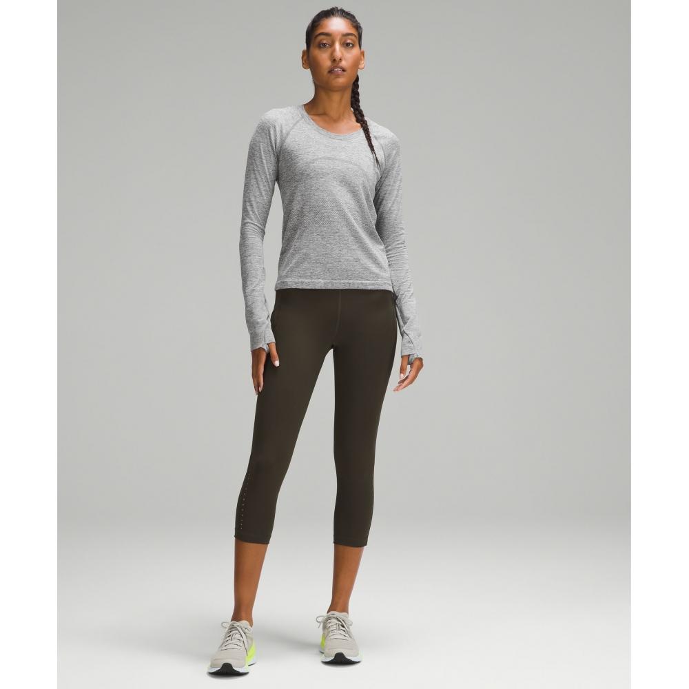 Lululemon Swiftly Tech Long Sleeve Shirt 2.0  Waist Length Slate White