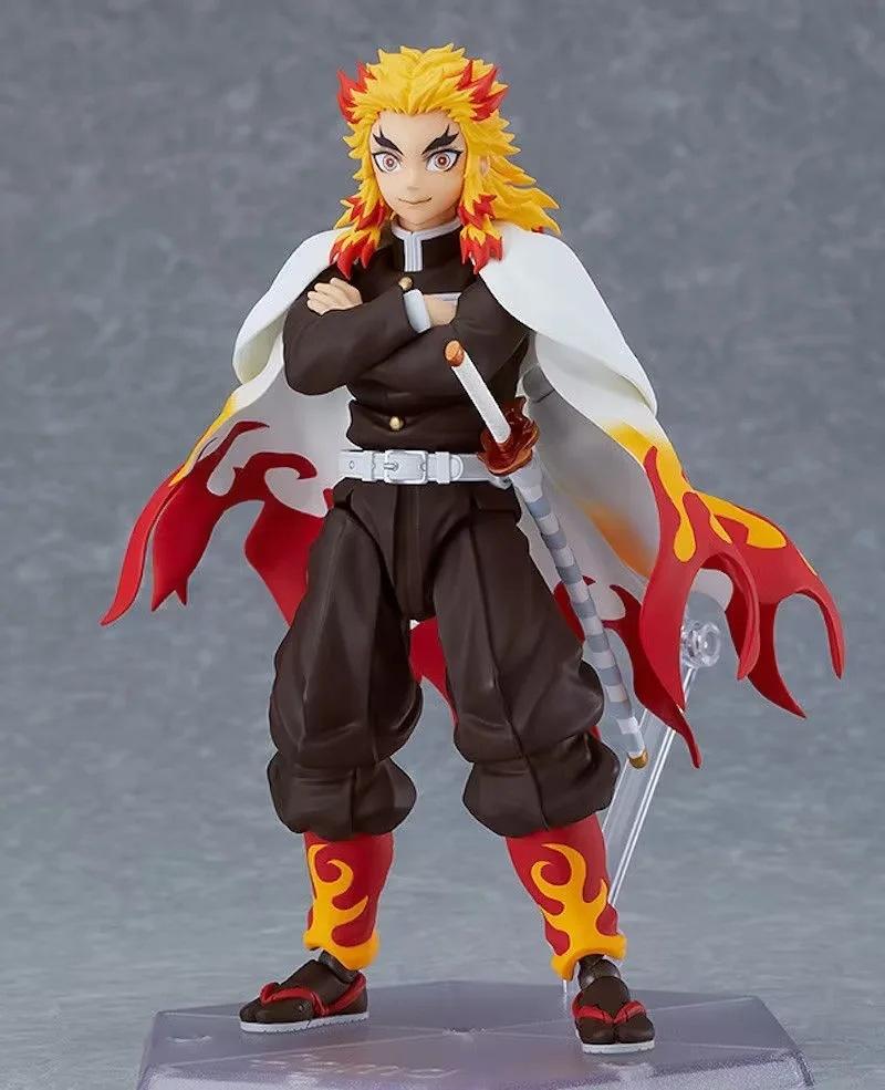 Demon Slayer Rengoku Kyoujurou figma 553 Joints movable Anime Action Figure Toys 14CM