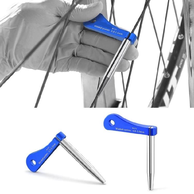 Professional Road Bike Spokes Holder Repair Wrench 0.8-1.0mm/1.0-1.3mm Spoke Repair Tool Flat Spoke Tool Easy to Use