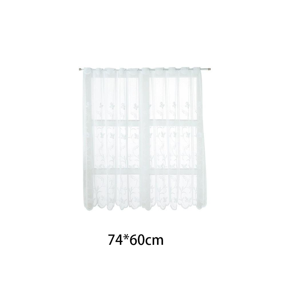 Boho Romantic White Lace Curtains DIY Flower Curtain New Tulles Drapes