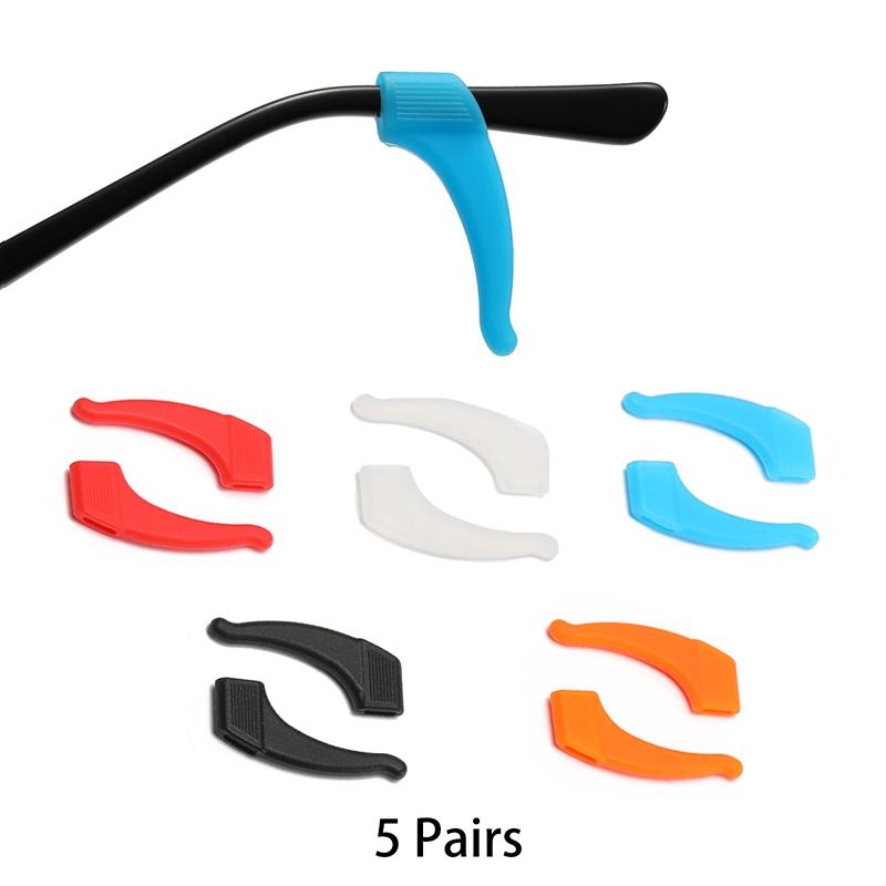 KAMMPT 5/10 Pairs Per Set Glasses Ear Hook New Multi-color Silicone Non-Slip Eyewear Ear Grips Soft Eyelasses Leg Fixing Hooks