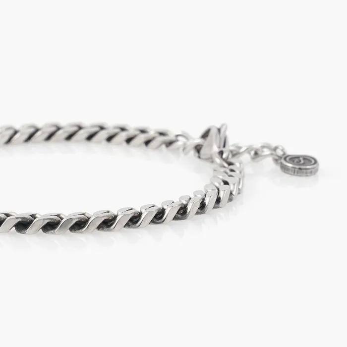 5mm Antique Scenti Surgical Steel Chain Bracelet (C2403AC1206_SV)