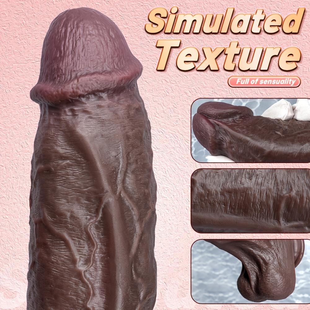 Realistischer Anfänger-Dildo – Weicher Flüssigsilikon-Penis mit starkem Saugfuß, Lebensechtes G-Punkt- & Analstimulationsspielzeug für Frauen und Paare