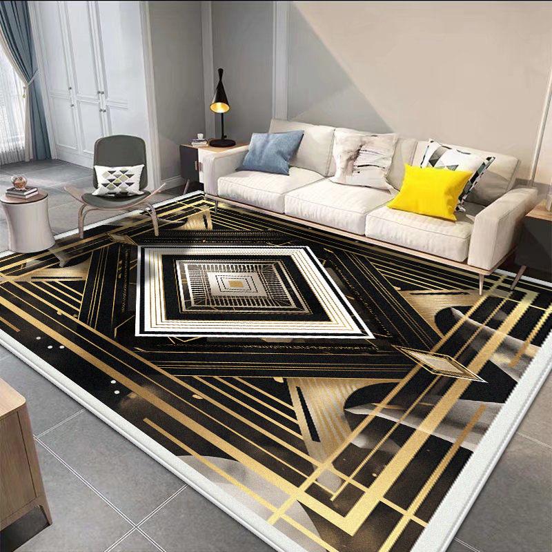 Easy Clean Light Luxury Rugs Living Room Decoration Washable Bedroom Cloakroom Non-slip Floor Mats Hotel Lobby Sofa Area Carpets
