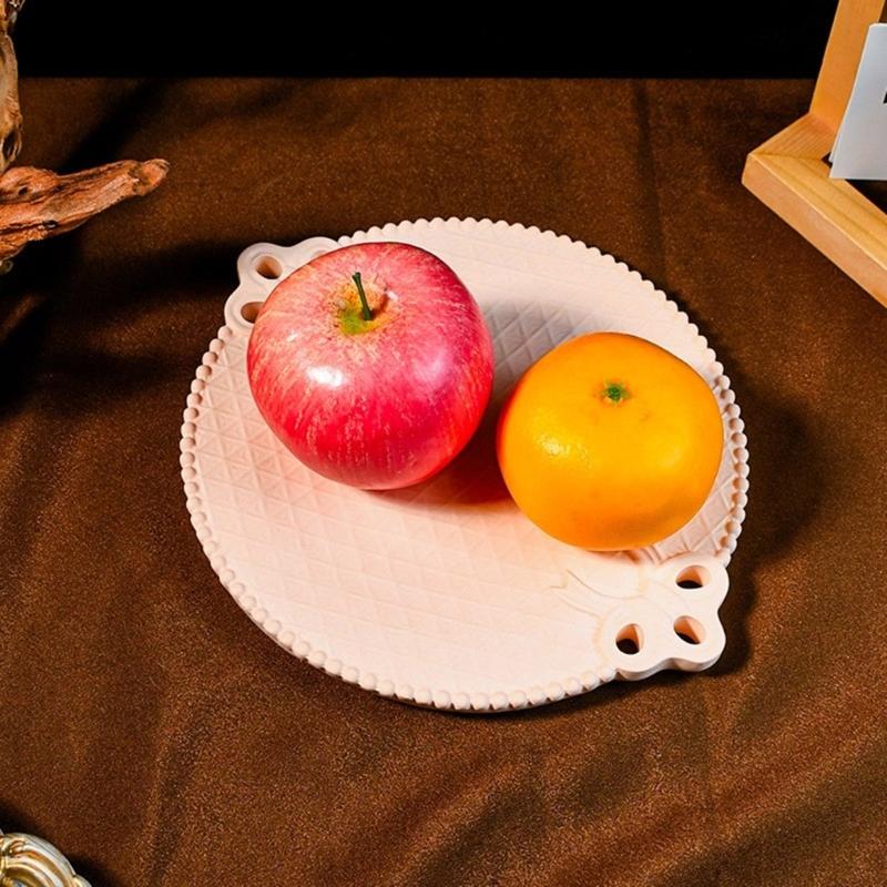 Flexible Silicone Resin Mold for Dish Epoxy Grid Texture Tray Making Mould Creative Storage Plate Accessory Mould