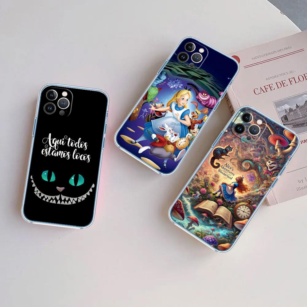 CJ3 Alice in Wonderland Cat Princess Case for LG K22 K30 K40 K41 K42 K50 K50S K51 K51S K52 K61 K62 K71 K92 Q60 Q61 V40 V50 V60