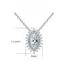 925 silver full diamond zircon pendant personalized flower sunflower necklace female niche feeling European and American fashion collarbone chain INS