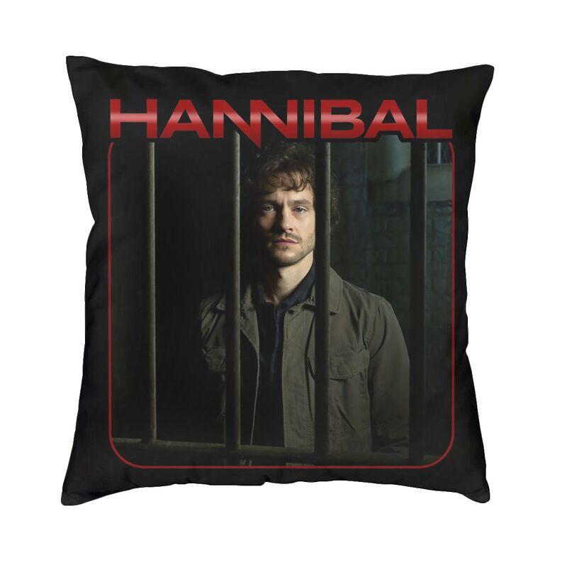 Mads Mikkelsen Hannibal TV Series Nordic Throw Pillow Covers Decoration Cushions for Sofa D Printing Custom Pillows