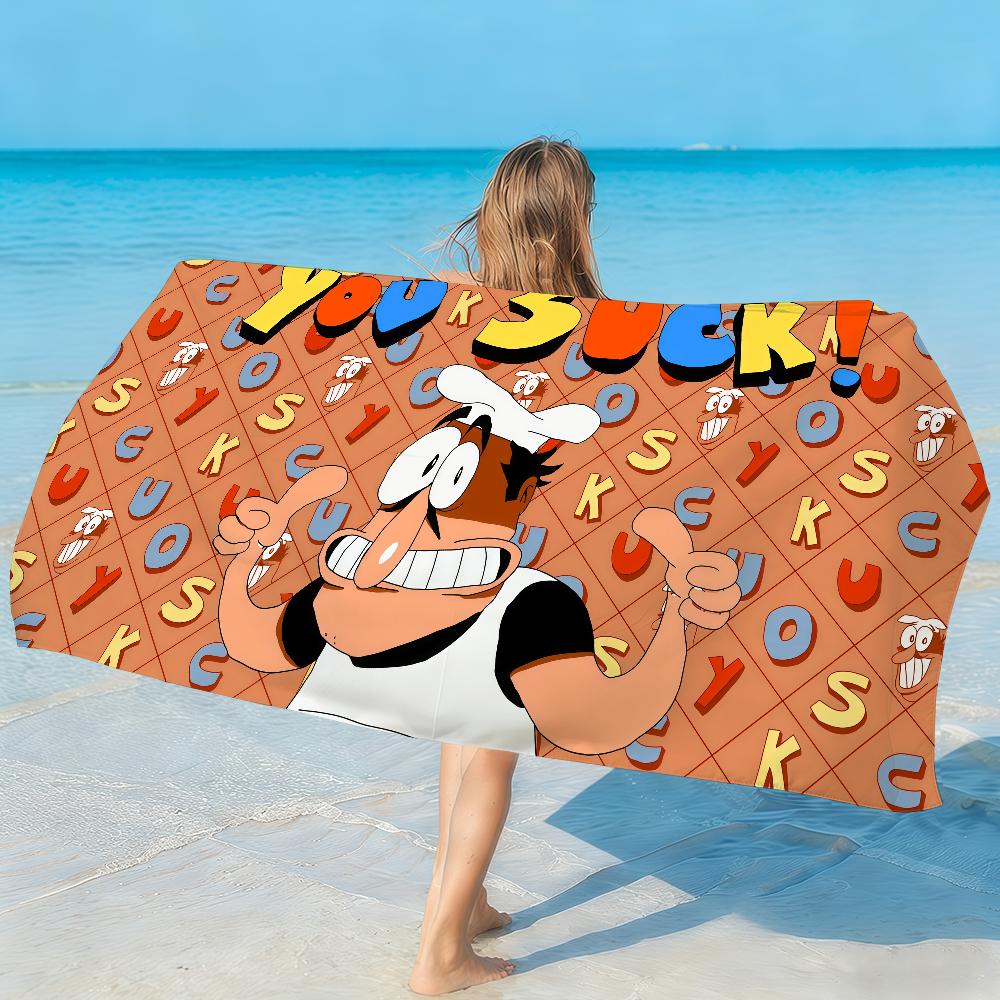 Game Pizza Tower Cartoon The Noise Towel Quick Drying Beach Towels Are Suitable For Swimming Pools Camping Yoga And The Gym