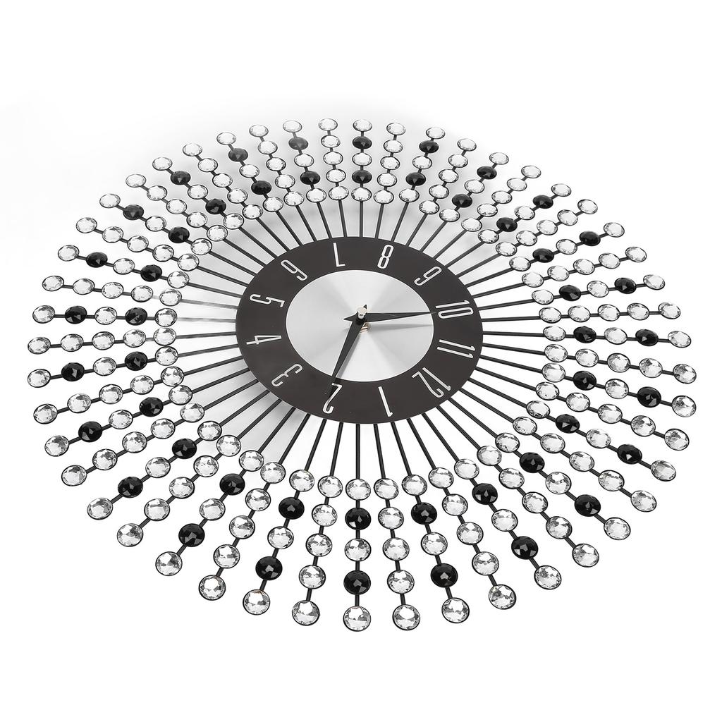 Schmiedeeisen Vintage Wanduhr Stumm Nicht tickend Hängeuhr für Zuhause Büro Klassenzimmer