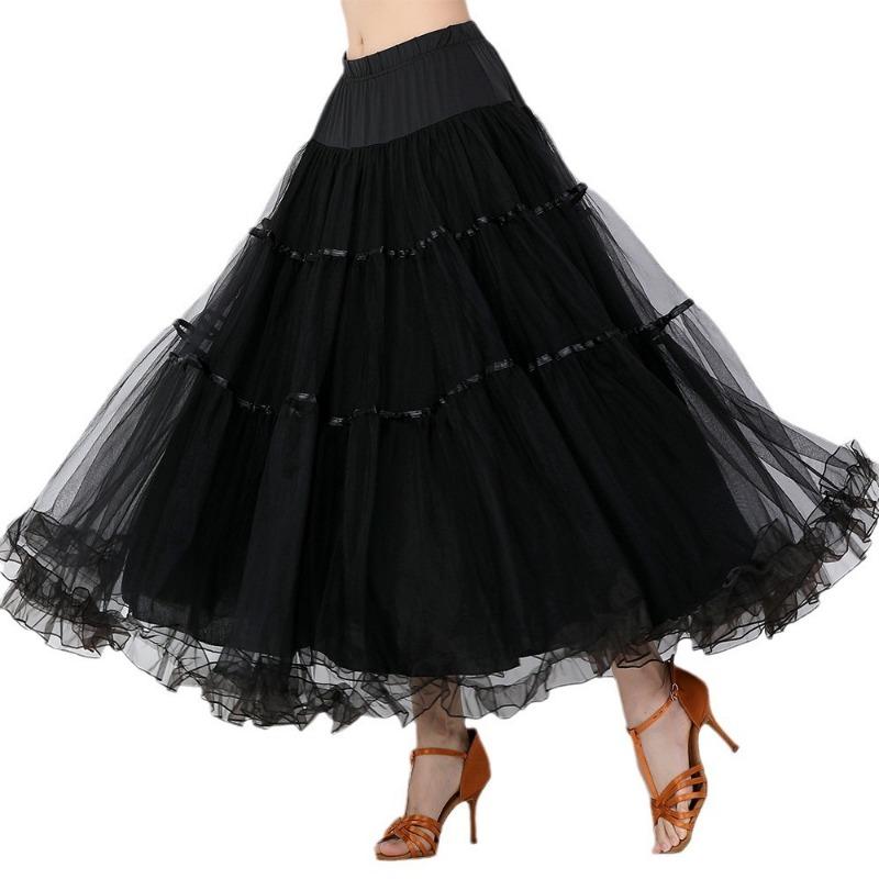 Nationales Banner-Tanzrock Modern Dance Bustier-Rock Standard-Tanz Performance-Kleid Netzrock Standard-Tanz Bühnenperformance-Kleid