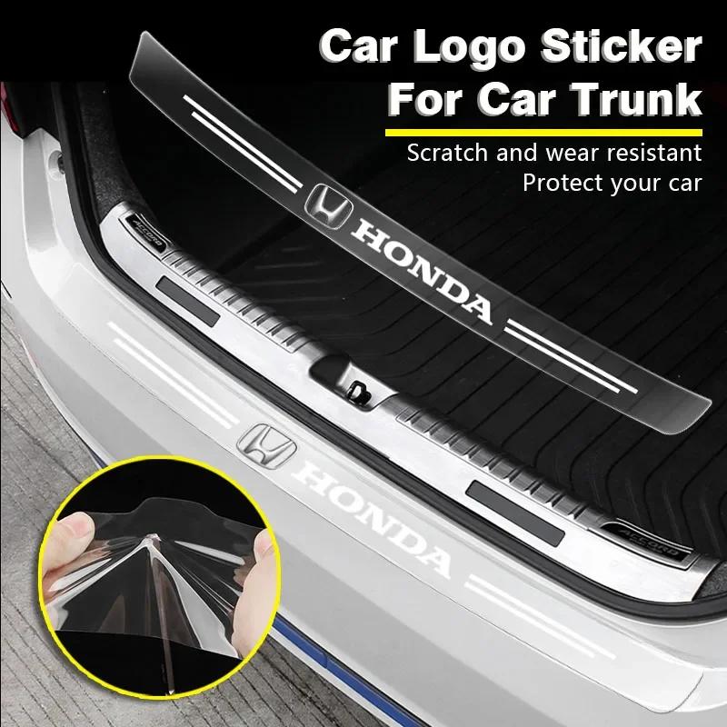 FIT Car New Honda 1Pcs Transparent Car Trunk Badge Protective Sticker Emblem For Honda Civic CRV Inspire Envix Crider City Jade