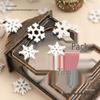 20MM Handmade White Wooden Snowflake Chips for DIY Christmas Decoration