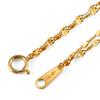 K24 Pure Gold Petal Chain Double Bracelet 17cm Mint Certification Mark Gold [Speranza] Women's