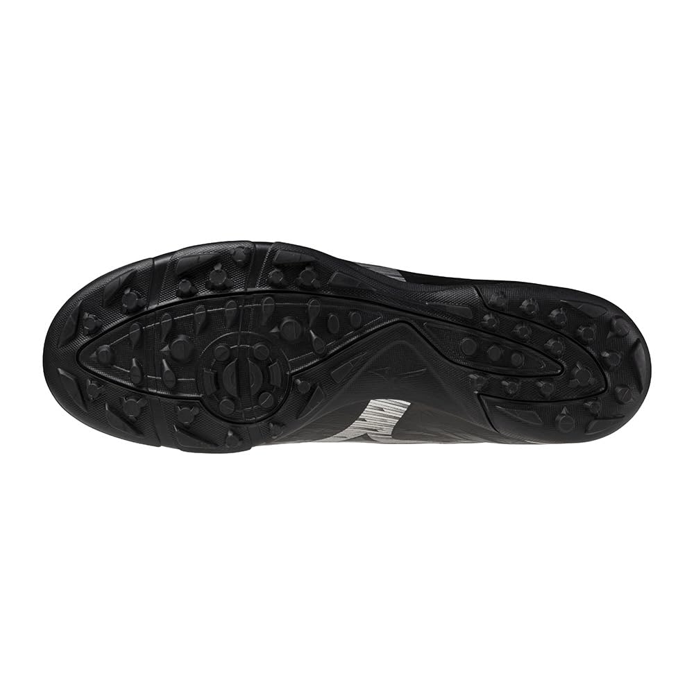 Mizuno Monarcida NEO SALA CLUB TF Futsal Club Black x 3E Shoes, Football, Soccer, Wide, Lightweight, Indoor, Silver, 22.5 cm,