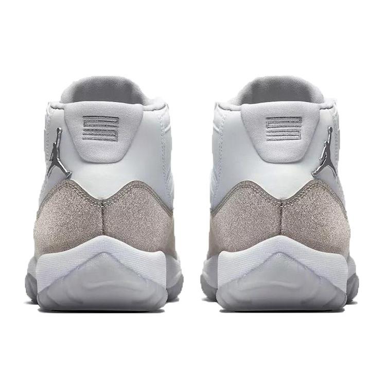 New JORDAN 11 Retro White Metallic Silver Women's AR0715-100
