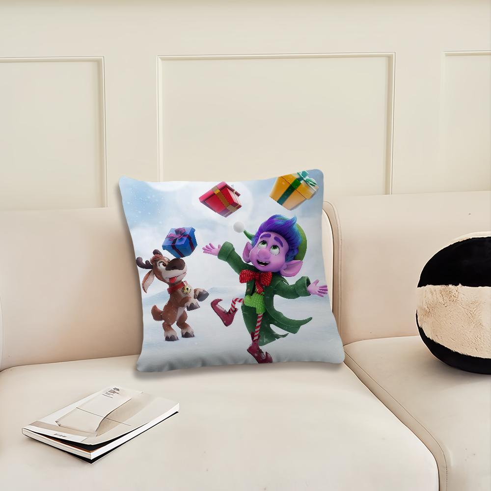 Mission Santa 2025 Cartoon cushion cover Pillow Cover Decoration Room Home Sofa living Office Car Nordic Simplicity