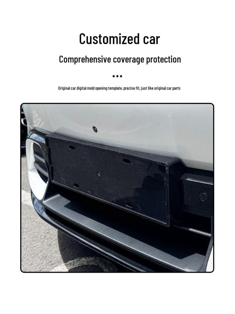 2025 Xiaomi YU7 New Energy Vehicle Full-Coverage Green License Plate Frame