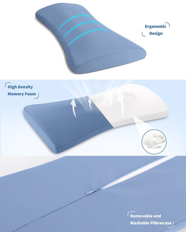 Ergonomic Memory Foam Lumbar Support Pillow