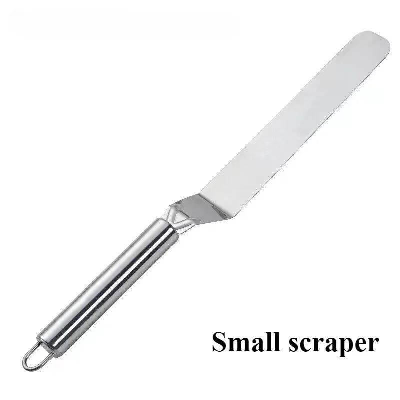 

Stainless Steel Cake Scraper Piece Frosting Tool Precision Edges Smooth Icing Baking Decorating Accessories Home Bakery