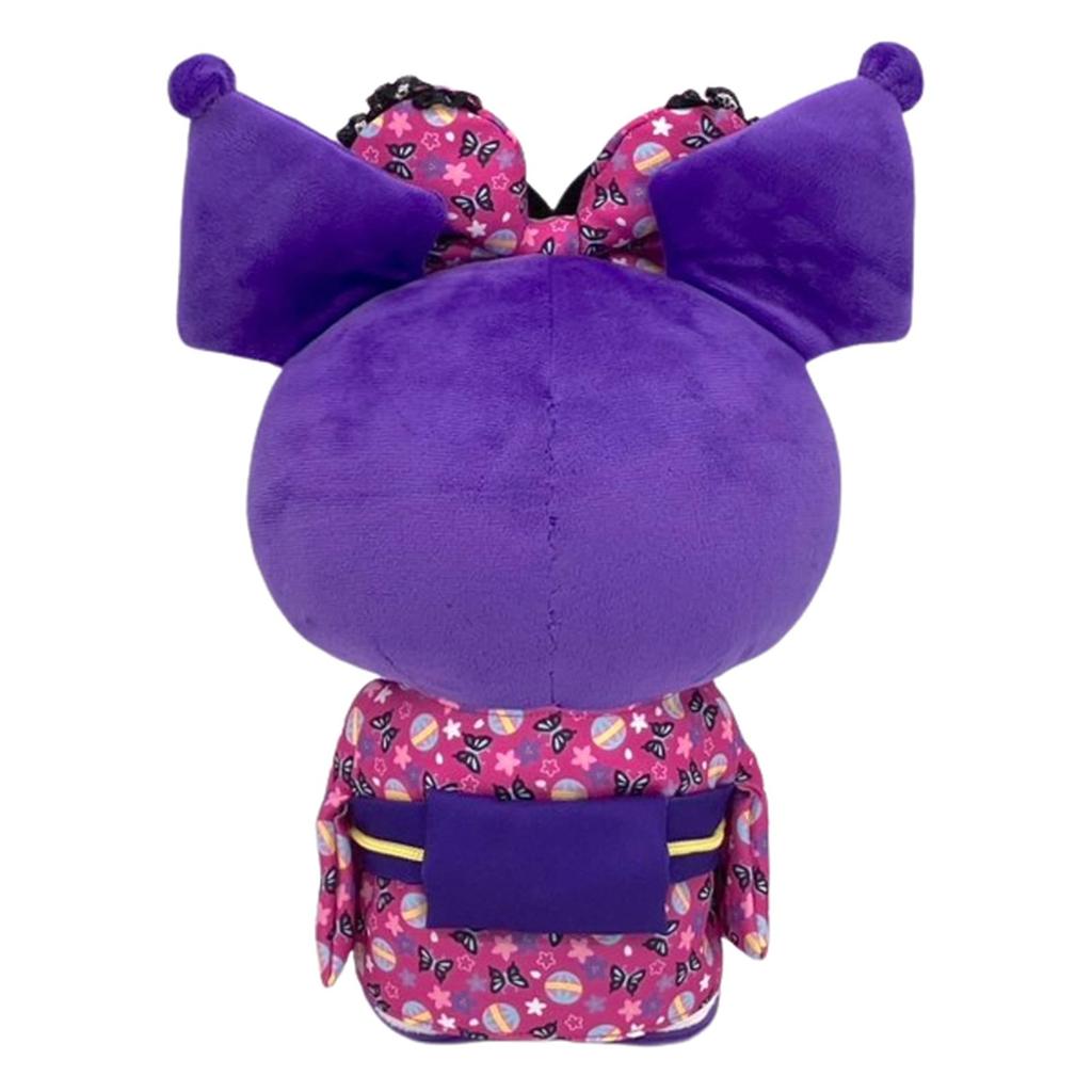 Nakajima Corporation Kuromi Butterfly Kimono Plush Toy M 206183-25 H36 x W27 x D15cm