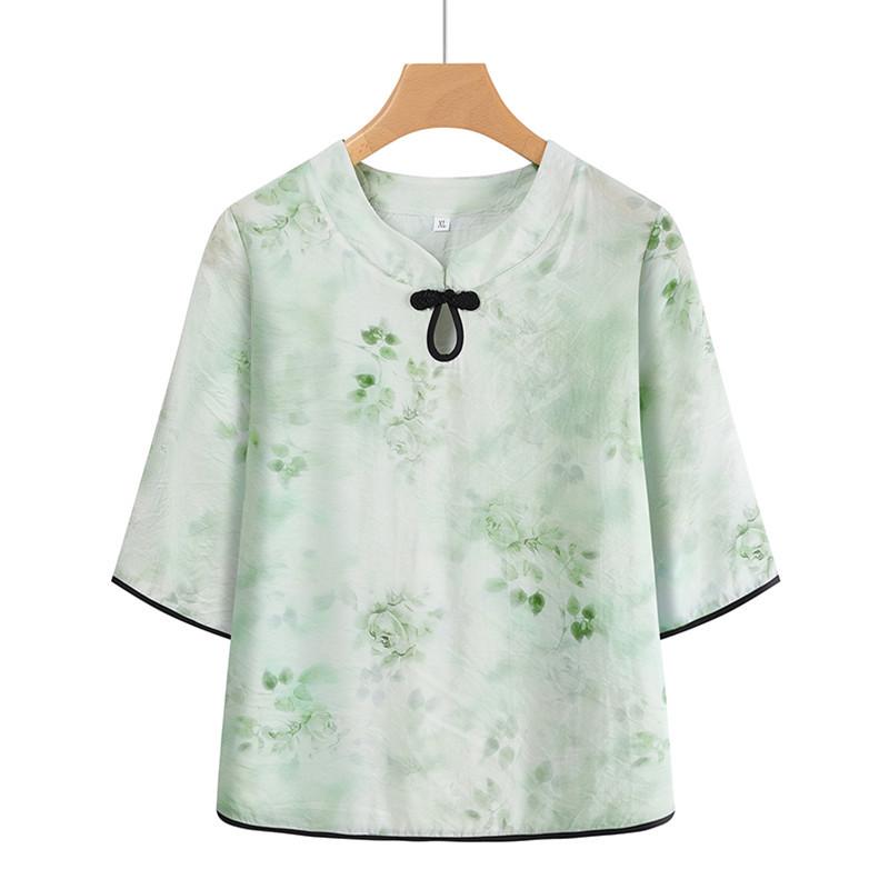

Elegant Spring Two-Piece Suit for Middle-Aged Women - Stylish Top & Casual Fashion Set for Autumn XL (90-115 kg)