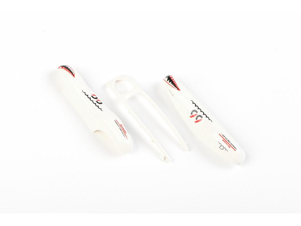 Porsche Schlüsselhülle für Cayenne, Macan, Taycan, 911, Panamera, 718 - Design Weißer Hai