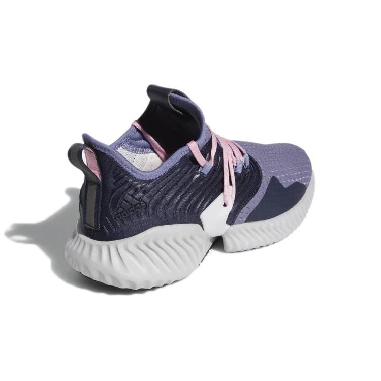 Adidas Alphabounce Instinct Slip Resistant And Breathable Low top Running Shoes Women's Purple Black D97288