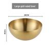 Korean Style Large Stainless Steel Bowl for Salads, Soups, Noodles, BBQ, and Bibimbap Cooking