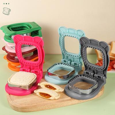 Uncrustables Sandwiches Cutter Sealer WIth Squared Multifunctional Crustless Bread Maker For Breakfast Making