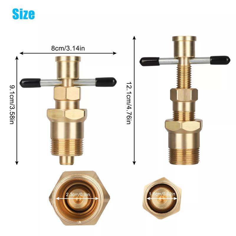 15 mm 22 mm Stahovák na odstraňování oliv Nástroj na demontáž Pevná mosazná měděná trubková armatura pro Npt 1/2 palcové Npt 3/4 palcové trubky Autopříslušenství