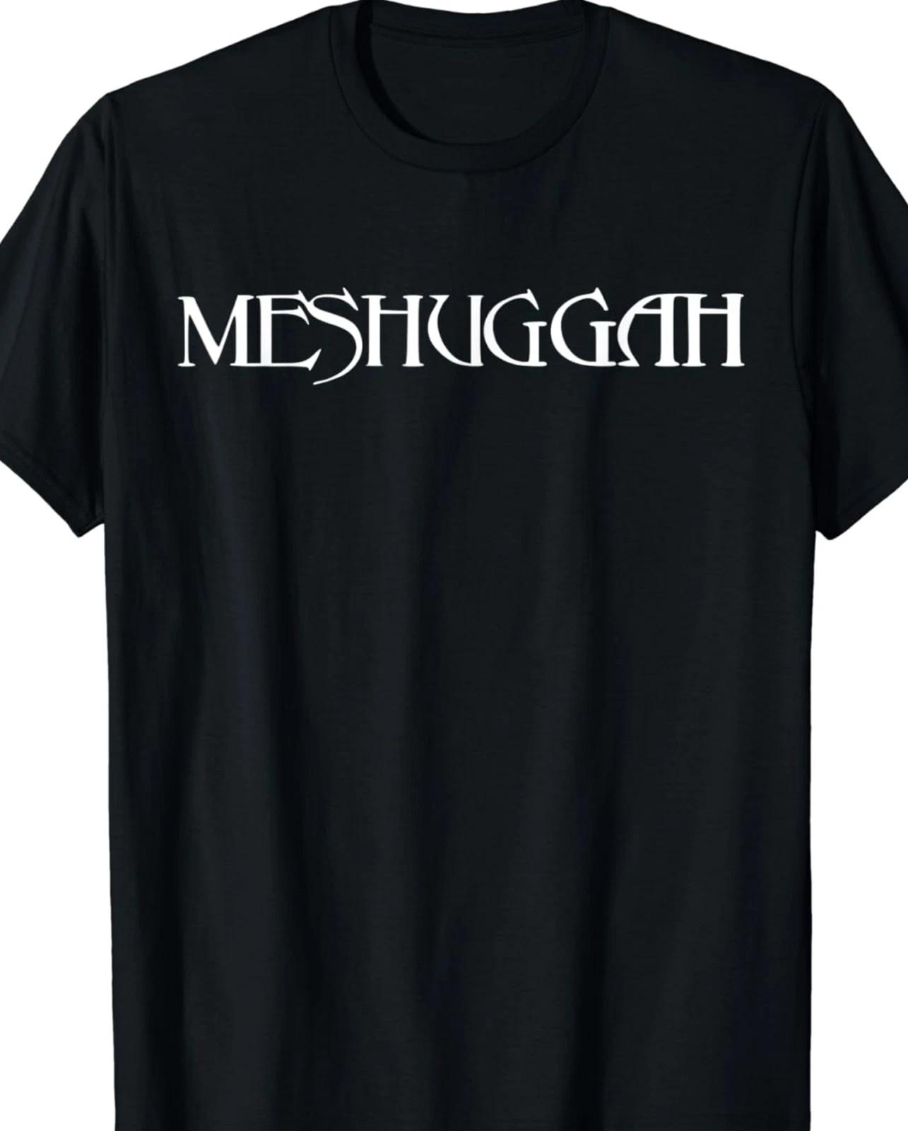 

Meshuggah Band black 100% Cotton T-shirt Mens Tees Top Unisex tee All sizes S-5Xl 2F110 3XL
