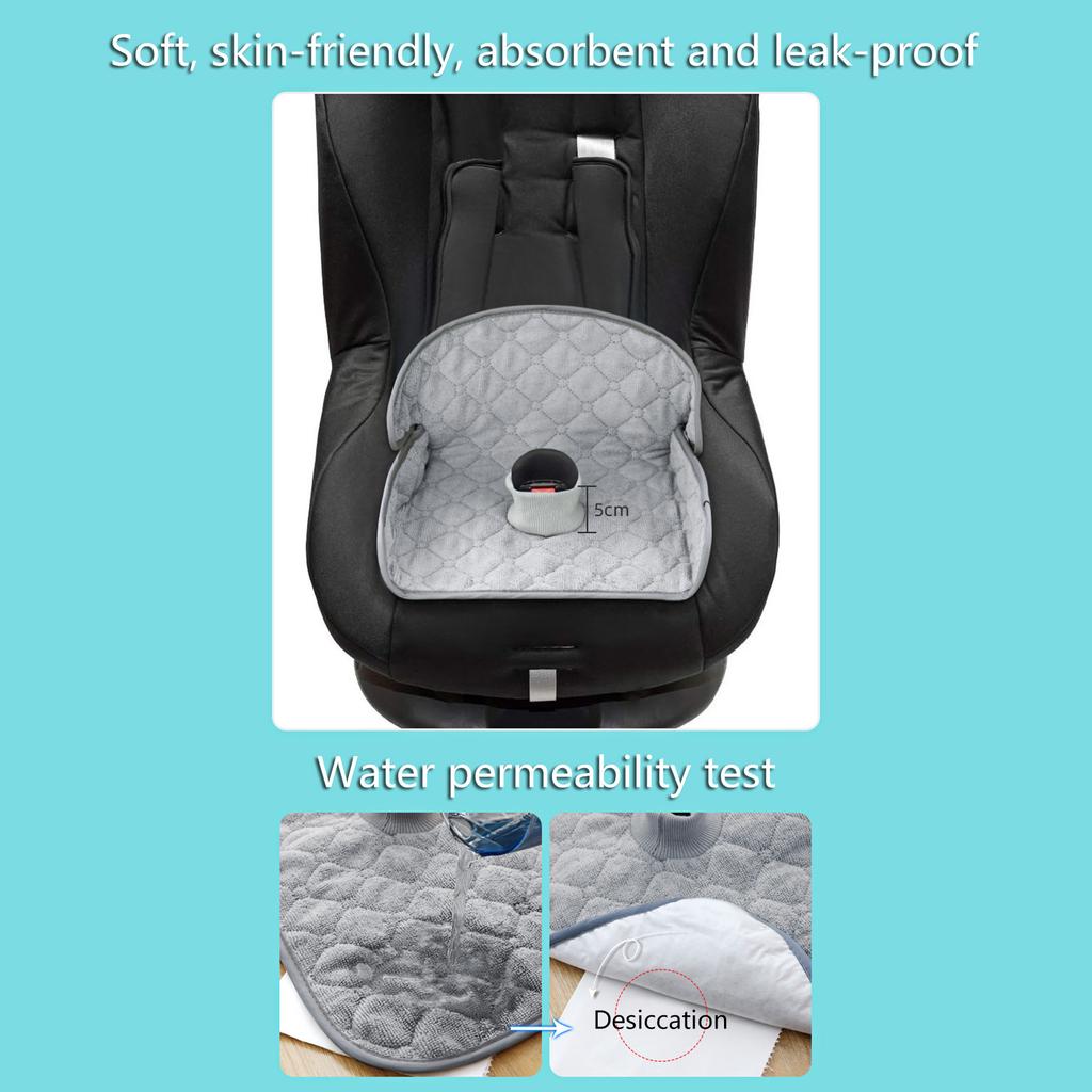 Tragbares Autositzpolster, kompakt zusammenklappbar, für Kindersitze, Autositzschutzkissen, Zubehör für Kinderwagen