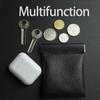 Pu Leather Coin Purse Women Men Mini Short Wallet Bag Key Headphone Card Holder