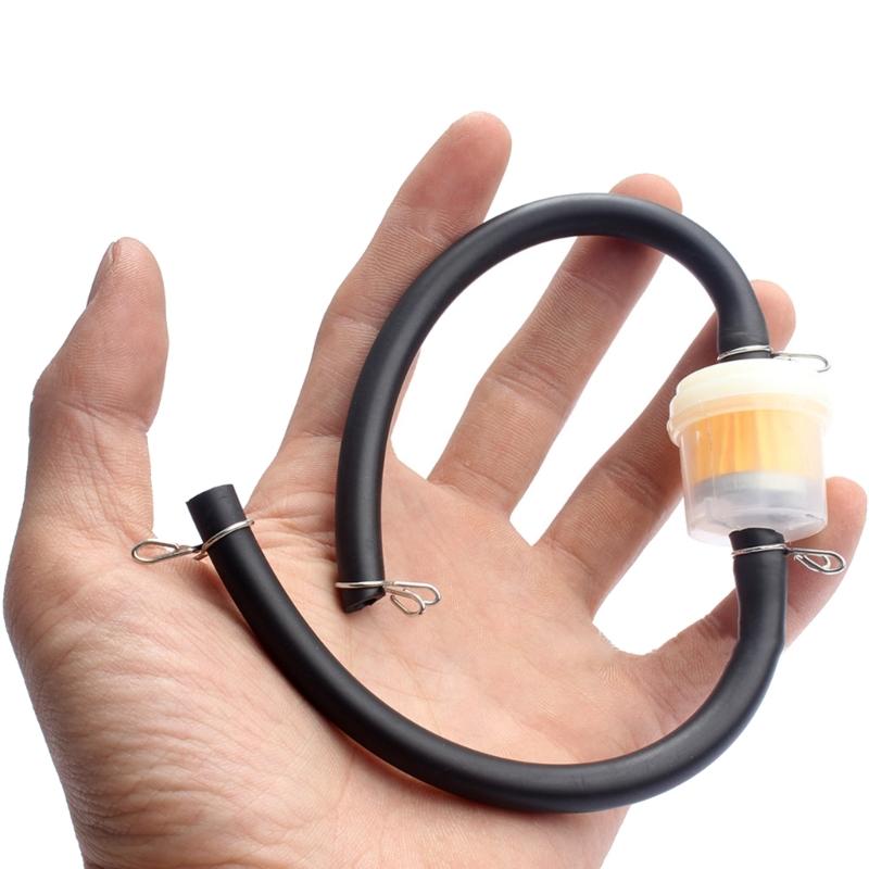 Gas Hose Line Fuel Filter for Mini Dirt Bike ATV Petrol Fuel Line Hose Gas Oil Pipe Tube Filter Replacement