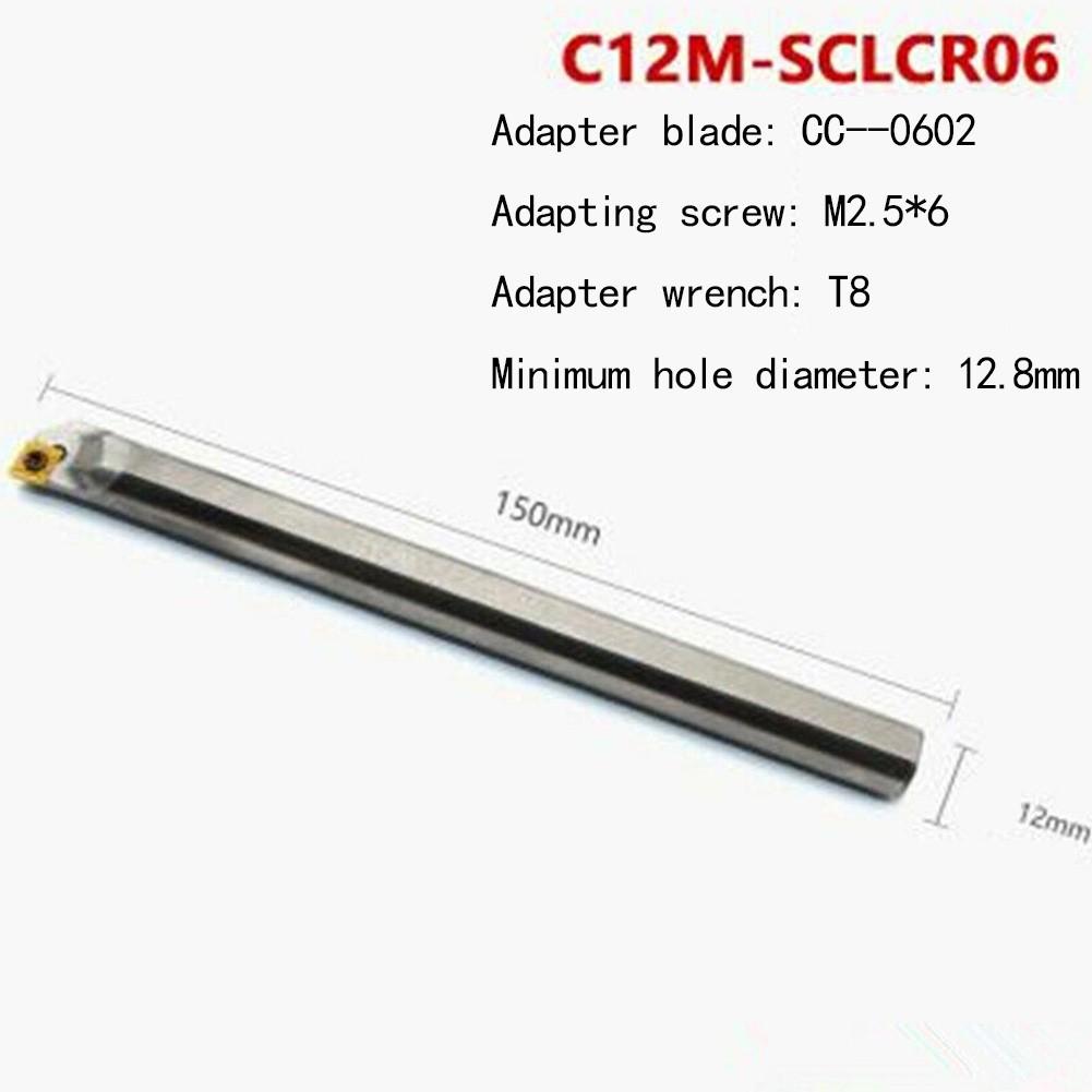 C12M-SCLCR06 12mm 150mm Solid Carbide Boring Bar Work On Carbide Rt