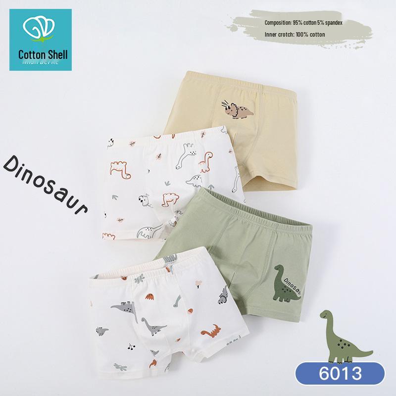 Jungen Modal Boxershorts - A-Klasse Baumwolle, Antibakterieller Netz-Schritt, Atmungsaktive Sommer-Eis seide, Leicht, Vier-Ecken-Design