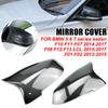 2stk Carbon Fiber Style Svart speildeksel Erstatning for BMW 5 6 7 Series F10 F11 F18 F07 F12 F13 F06 F01 F02 LCI