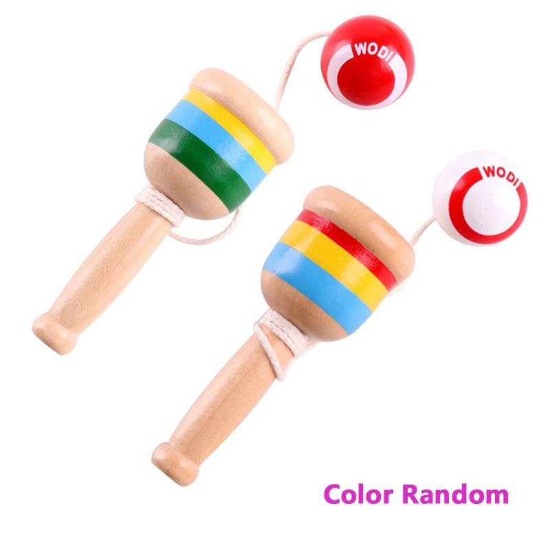 Montessori Spielzeug Holz Geschicklichkeit Schwert Tasse Intelligenz entwickeln Glatte Spielzeuge Pädagogische Traditionelle Spiele Spielzeug Werfen und Fangen Ball