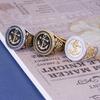 European and American Retro Jewelry Gold Anchor Men's Ring Women's Pirate Titanium Steel Ring Jingshan 2026