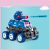 Inertia Impact Transforming Tank Toy For Kids With Shooting Function And Deformation