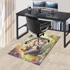 Office Carpet Cute Kitten Swing with Flowers and Butterflies Perfect for Sofa Protection Und