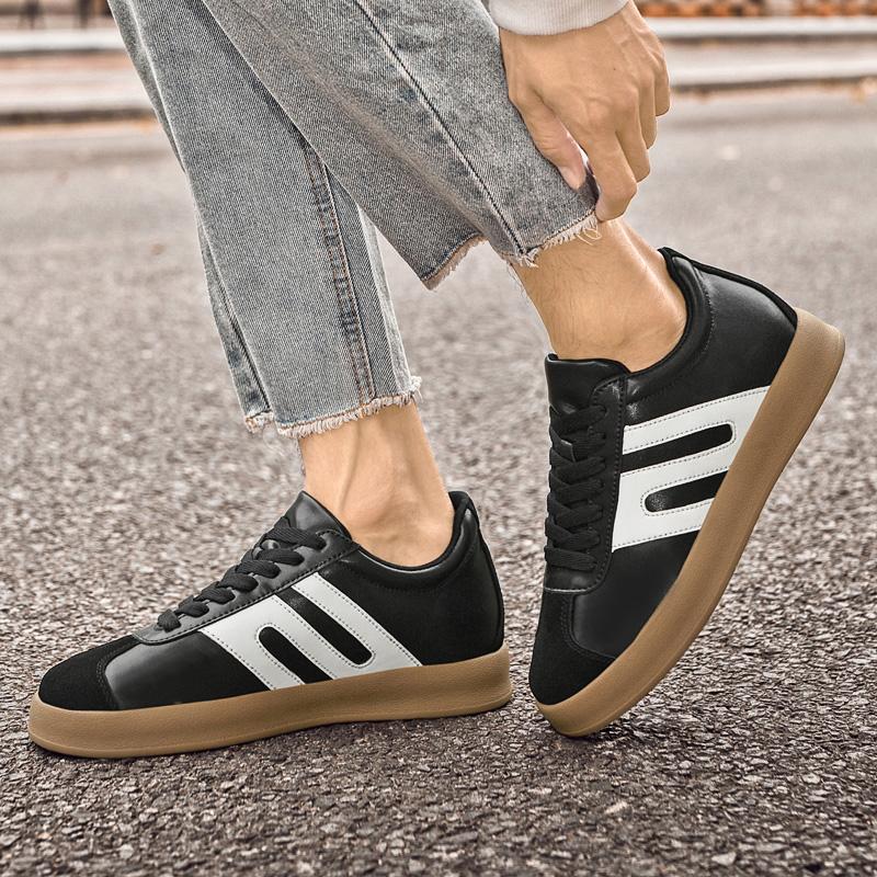 Fashion Classic Flats Men Lace-Up Mens Sneakers Men's Tenis Masculino Shoes Genuine Leather Skate Shoes Men New Fashion Casual Shoes