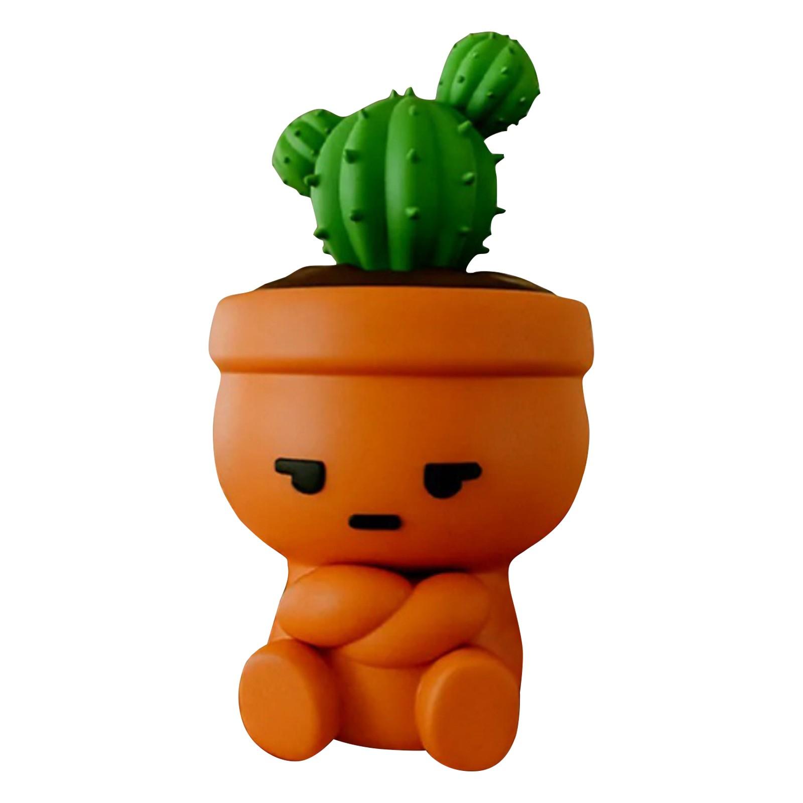 

Посадка кактусов, Милый кашпо размером с человека, Милое украшение для дома, Подарок для него One Size