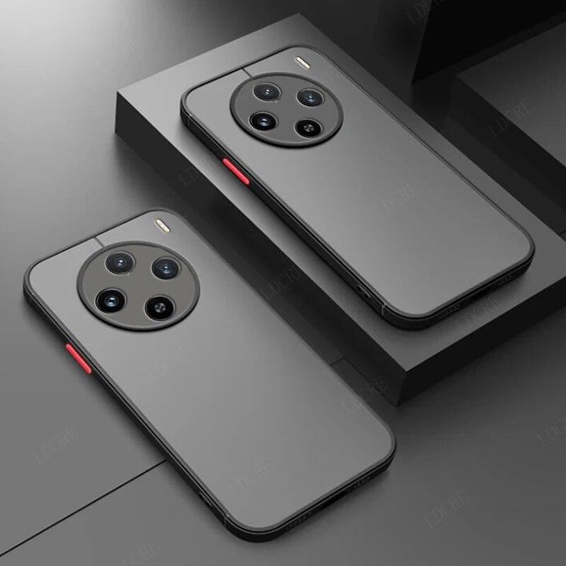 

Матовый полупрозрачный жесткий чехол для телефона Vivo X100 Pro X 100 X100pro, противоударный силиконовый чехол из ТПУ + ПК, защитный чехол для объектива камеры для VivoX100