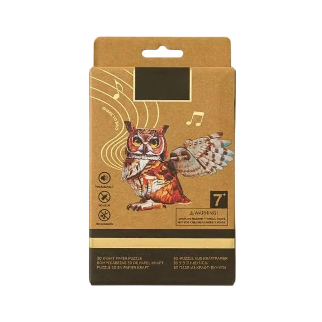 Bird Assembly Kit - DIY Cardboard Model Building Set, 3D Puzzle Craft For Kids & Adults