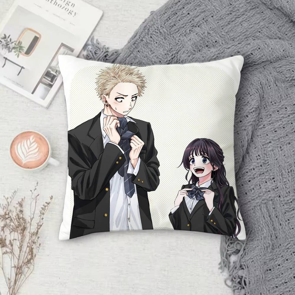 K-Kaoru Hana Wa Rin To Saku Double-Sided Printed Square Pillow Cover Decorative Cushion Cover For Sofa Bedroom Bedside